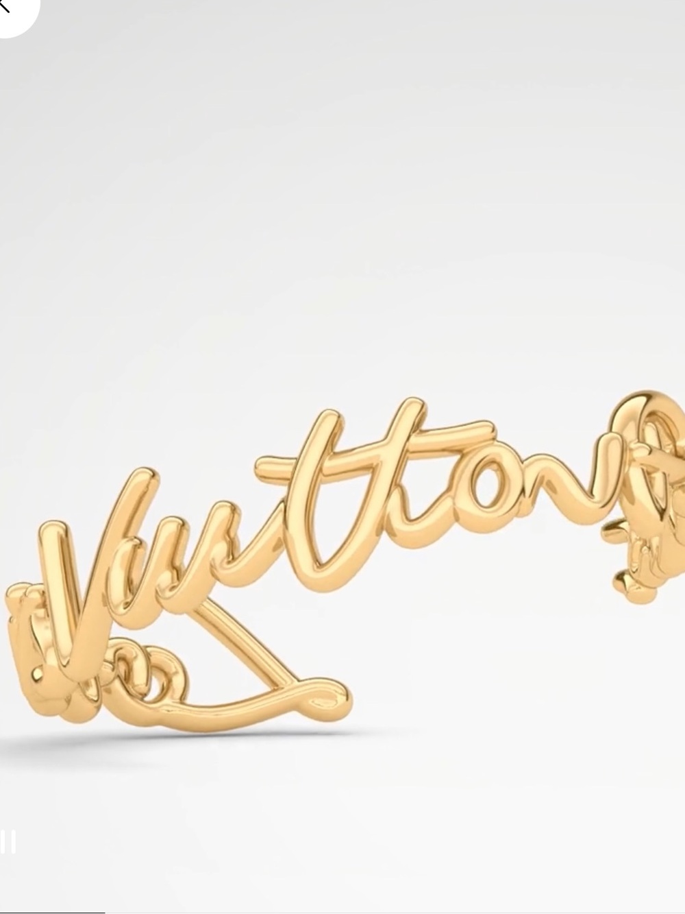 ‘Louis Vuitton Paris’ Script Cuff - Picture 3 of 9